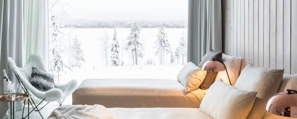 Twin bedroom - Arctic Treehouse Hotel