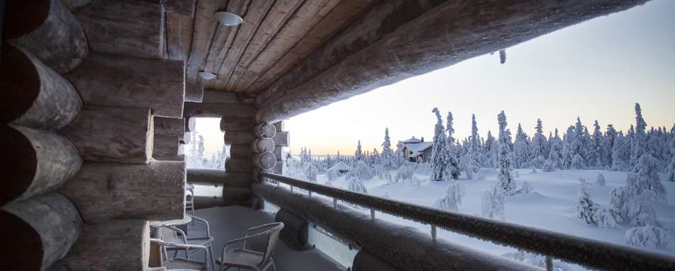 Balcony - Lapland Luxury Chalet