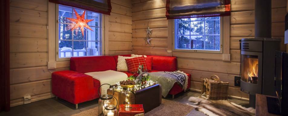 Living room - Rovaniemi Christmas Chalets