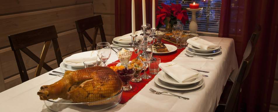 Dinner Table - Rovaniemi Christmas Chalets