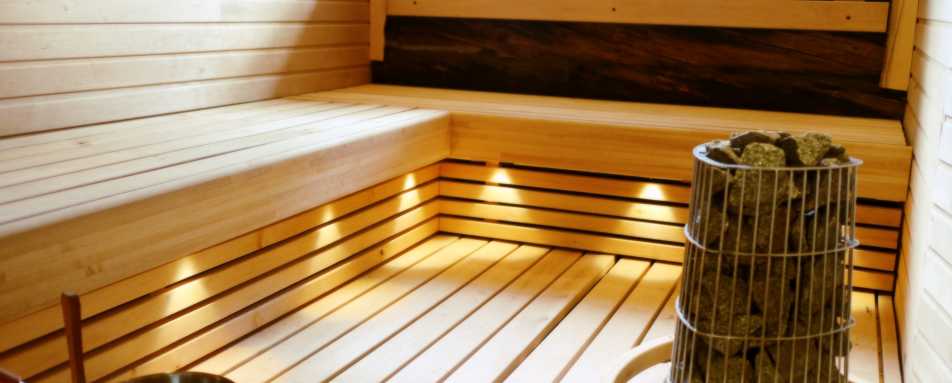 Riverside suite sauna