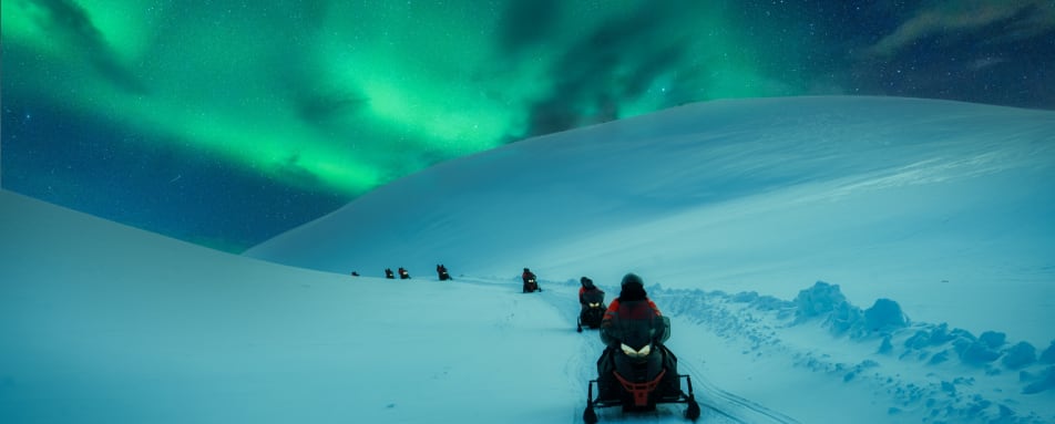 Levi Aurora Snowmobile Hunt