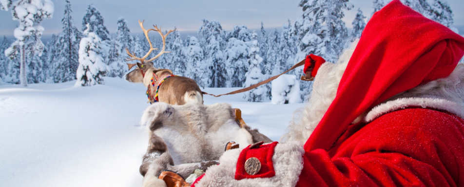Santa and his reindeer - A magical trip to visit Father Christmas