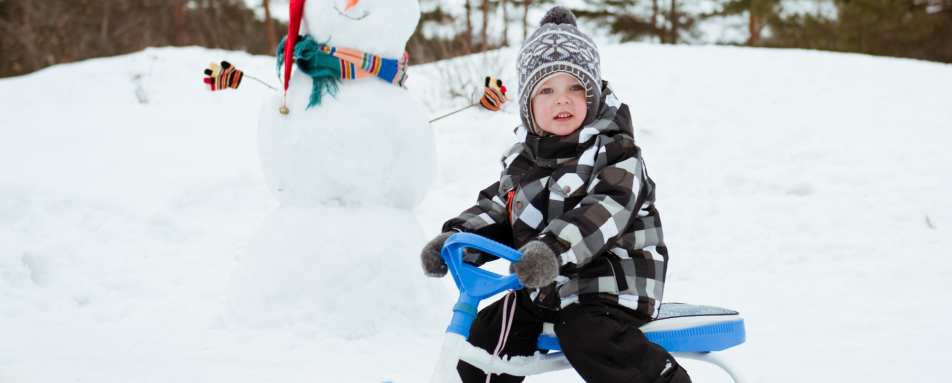 Playing in the snow - A magical trip to visit Father Christmas