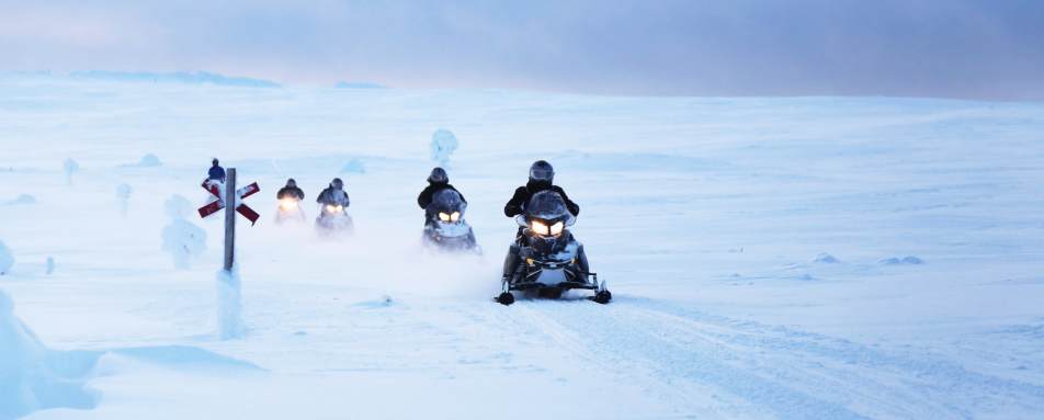 Snowmobiles - A magical trip to visit Father Christmas