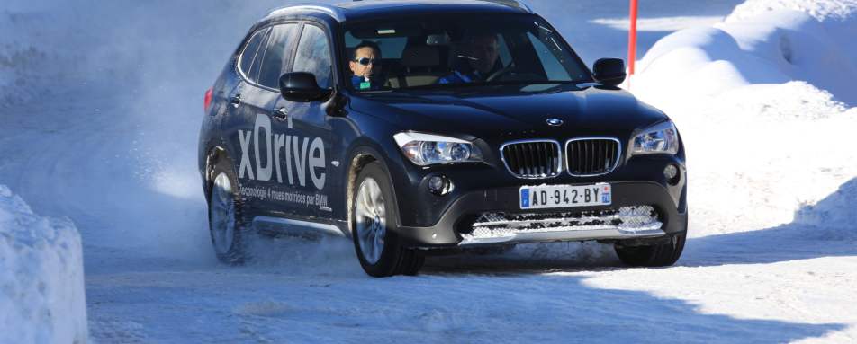 Ice driving in Val d'Isere 