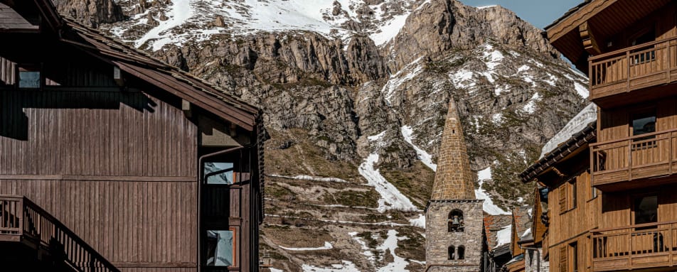 Mountain and village view 