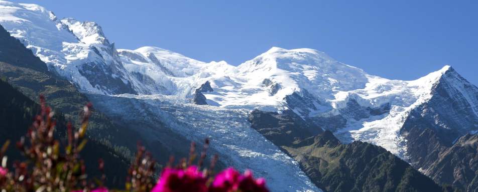 View up to Mont Blanc  - Hotel Mont Blanc