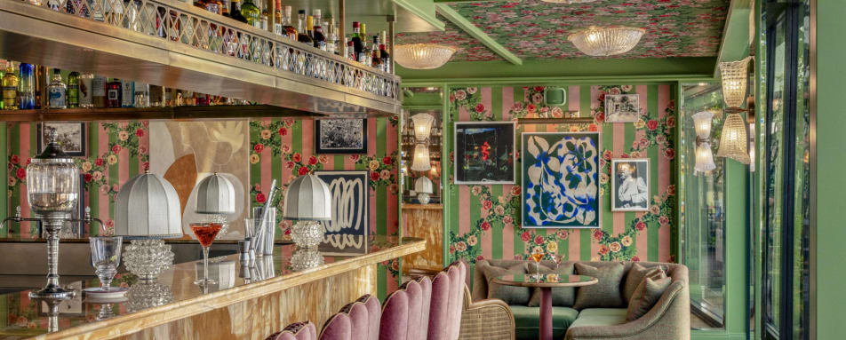 Bar on the room inside 