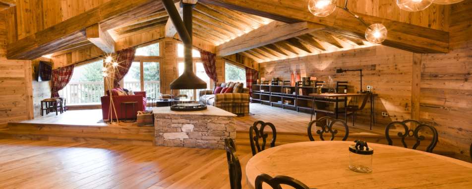 Chalet Sequoia, Living area - La Mourra Hotel Village