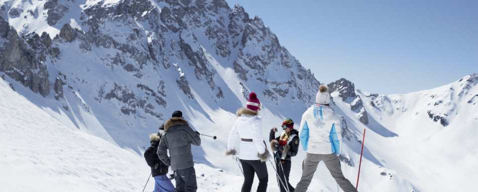Skiing in Courchevel