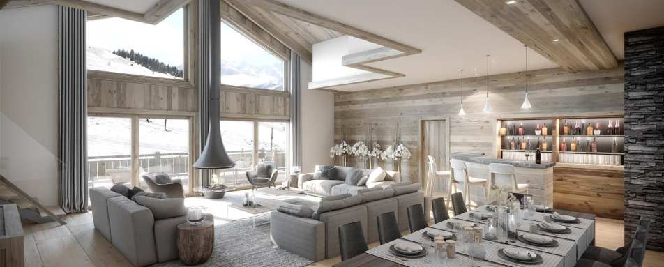 Manali Lodge - Penthouse Living Area 