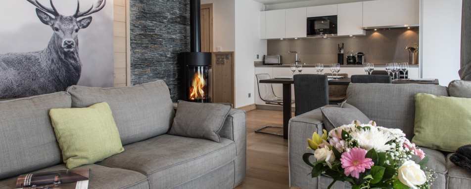 Manali Lodge - Apartment Living Room 