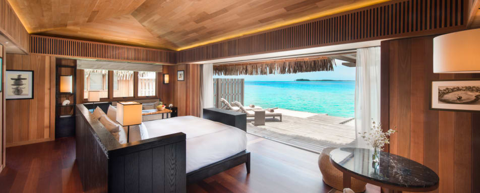 Over Water Villa Bedroom 