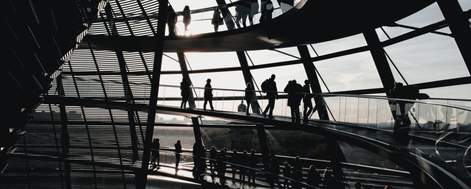 Berlin inside Reishtag parliament 