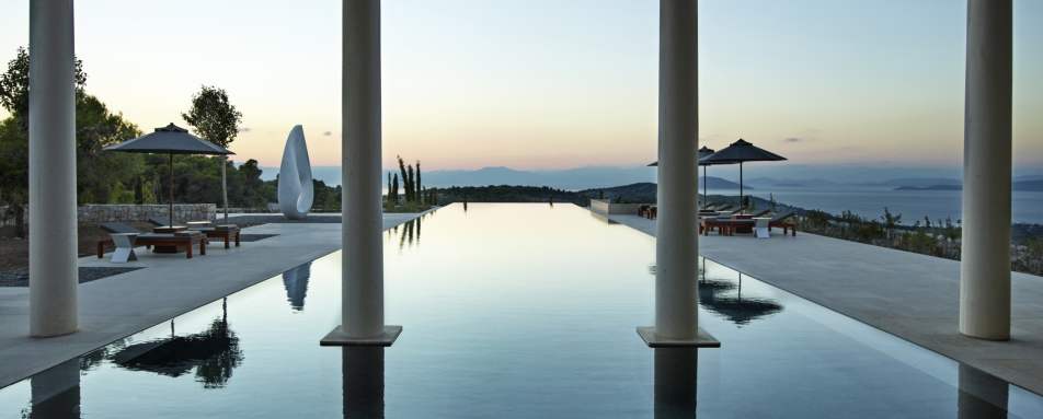 Villa pool views - Amanzoe