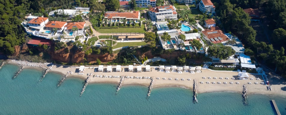 Aerial View Danai Beach Resort 