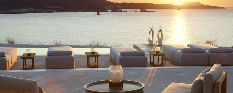 Main Pool Area by Sunset 