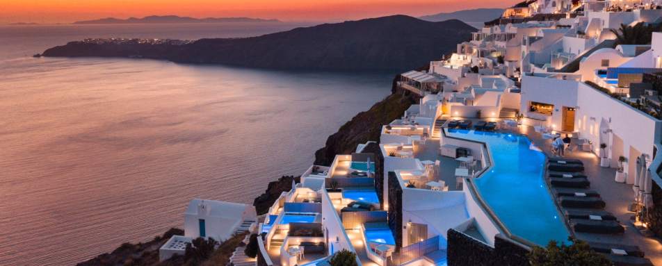 Sunset views - Grace Santorini 