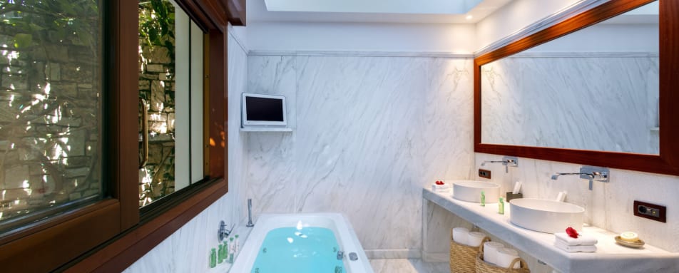 Lavish Antique Marble Bathroom 