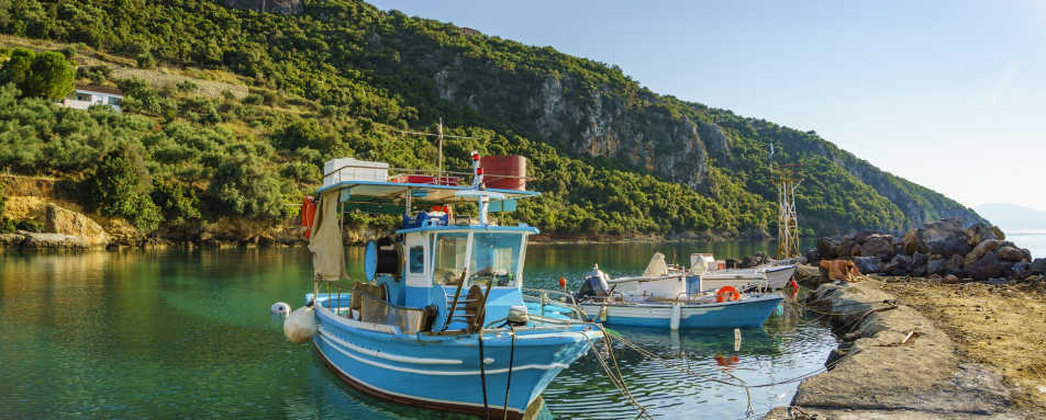 Fishing boats - A Grecian getaway