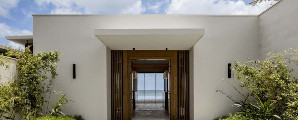 Beachfront Villa entrance