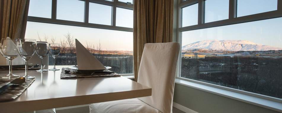 Dining room view - Hotel Grimsborgir