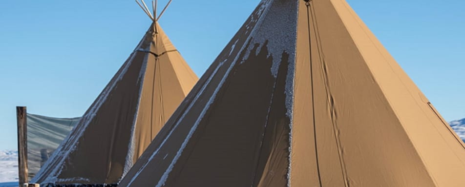 Tipis in winter 