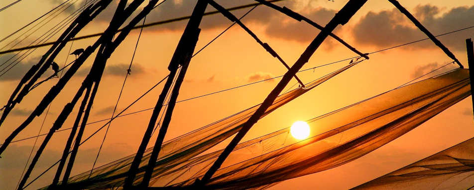 Chinese Fishing Nets - Brunton Boatyard