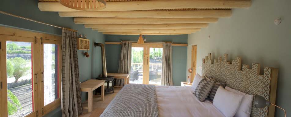 Shakti River House Bedroom - Shakti Ladakh Village Houses