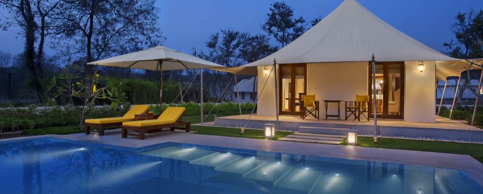 Forest Tents with Private Pool - The Oberoi Sukhvilas Resort & Spa