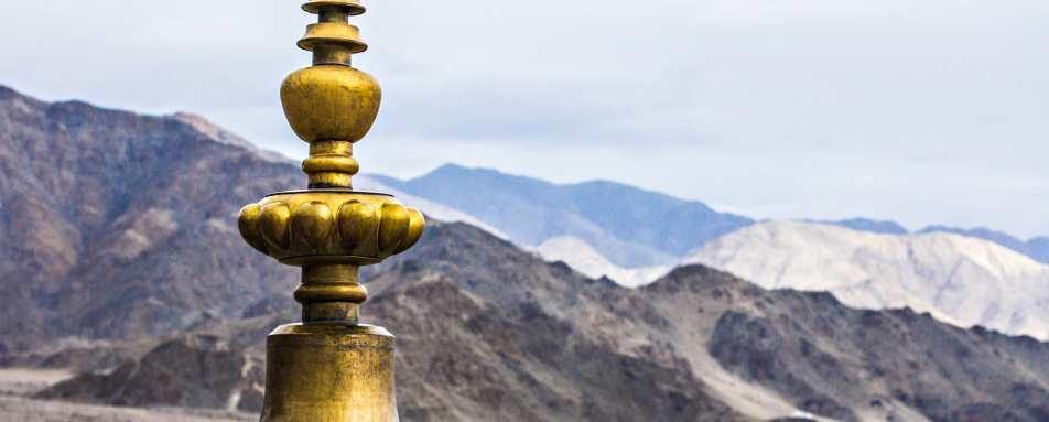 View from Thiskey Monastery 