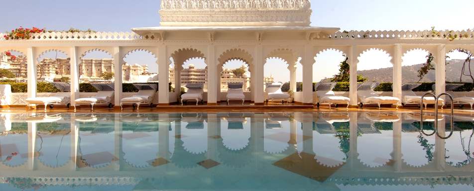 Taj Lake Palace pool 