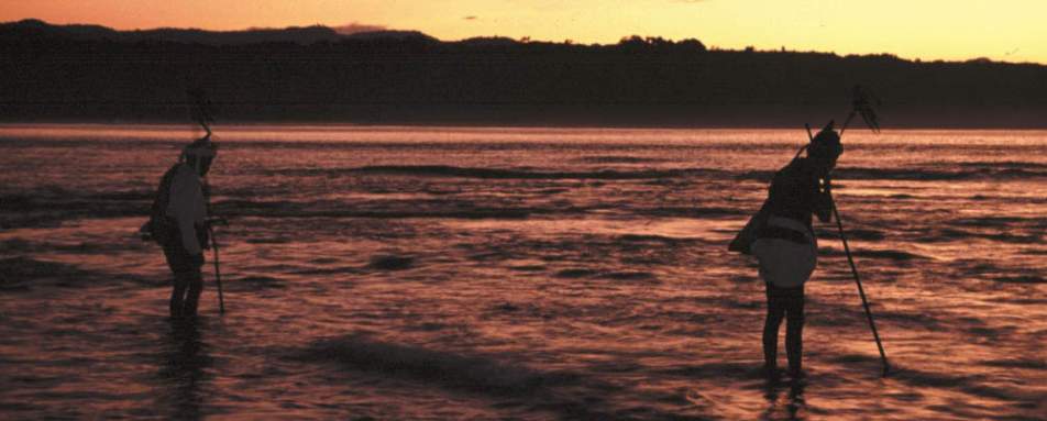 Fishermen on the reef - Bali and Lombok