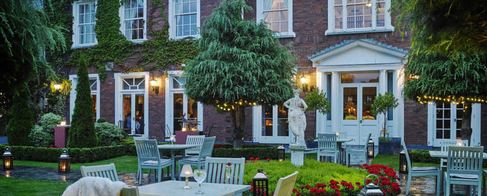 Manor Gardens at Night - Hayfield Manor Hotel 