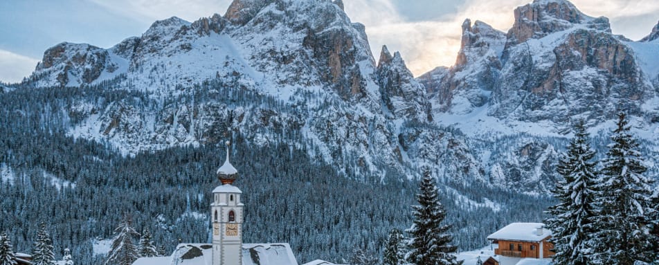 Winter Scene Alta Badia 