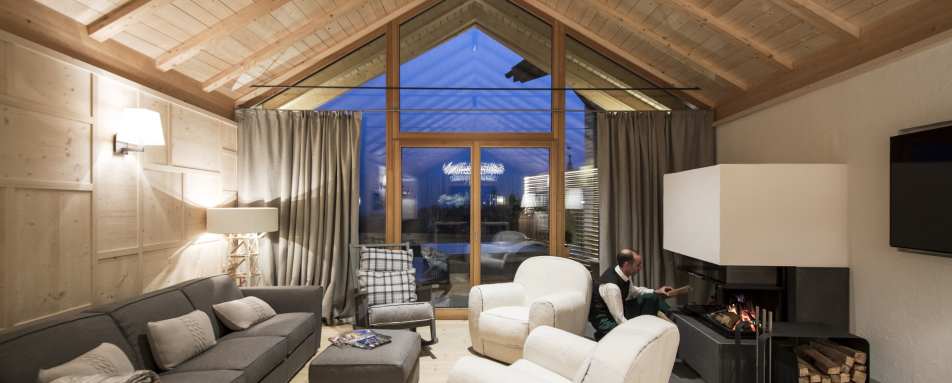 Living area - Chalet Zeno, Rosa Alpina 