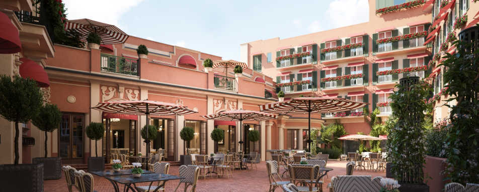 Restaurant courtyard 