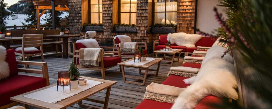 Terrace - Hotel Tyrol - Winter 