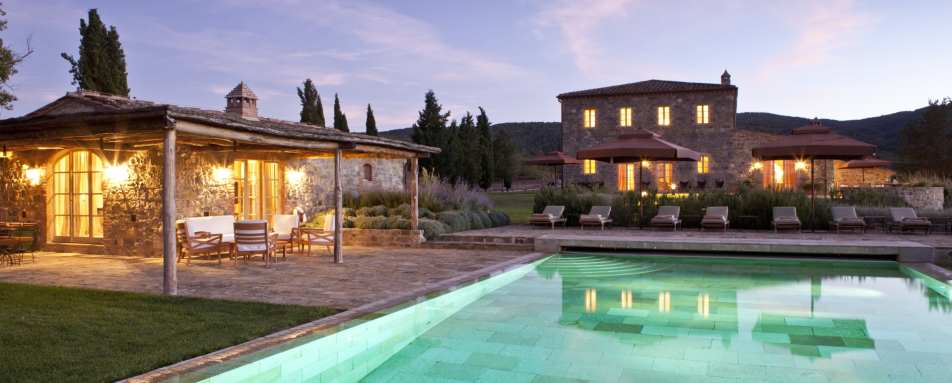 Villa Sant'Anna infinity pool - Rosewood Castiglion del Bosco