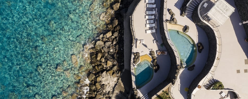 Aerial View of the Rocky Beach 