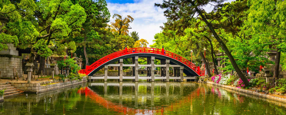 Taiko Drum Bridge of Sumiyoshi Taisha Grand Shrine