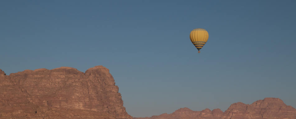 Hot Air Balloon over Wadi Rum