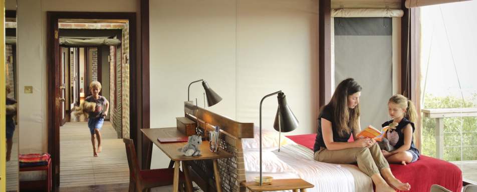 Interconnected tents - Angama Mara