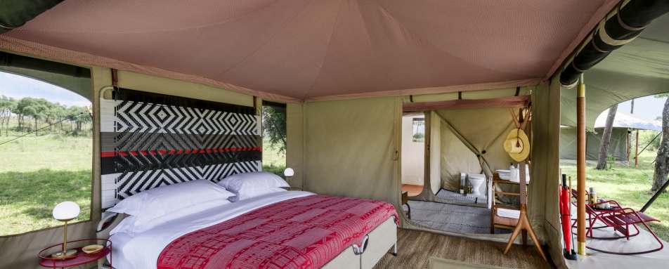 Angama Safari Camp - Guest Tent Interior 
