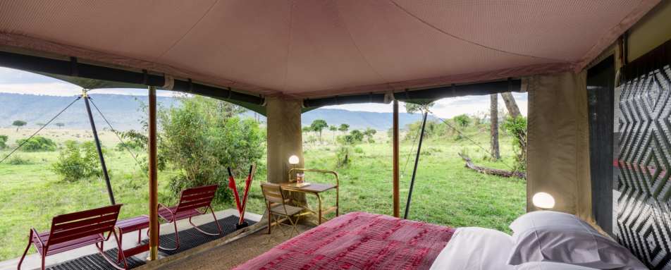 Angama Safari Camp - Views from Guest Tent 