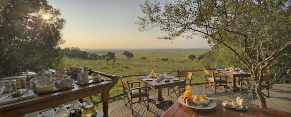 Breakfast views - Bateleur Camp at Kichwa Tembo