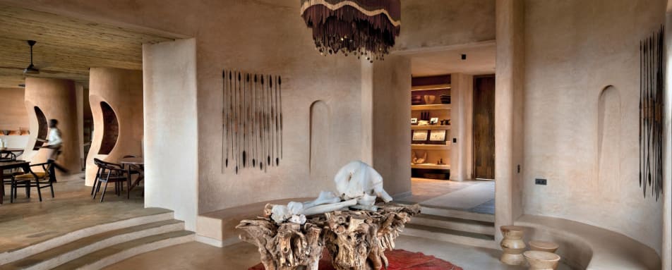 Interior of the lodge 