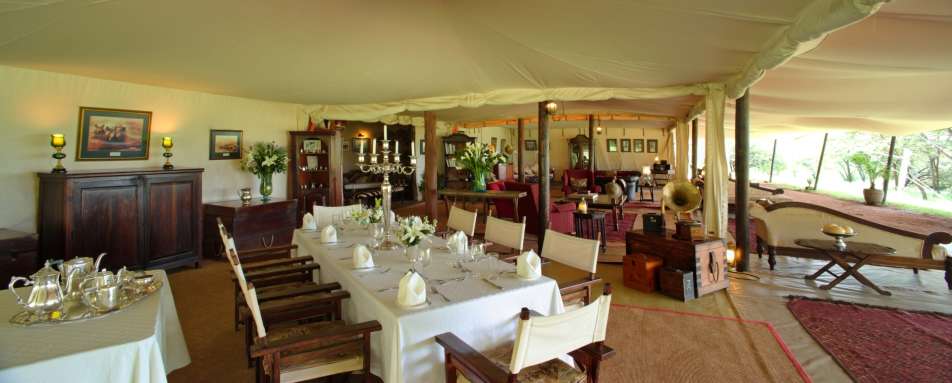 Mess tent - Cottar's 1920 Safari Camp