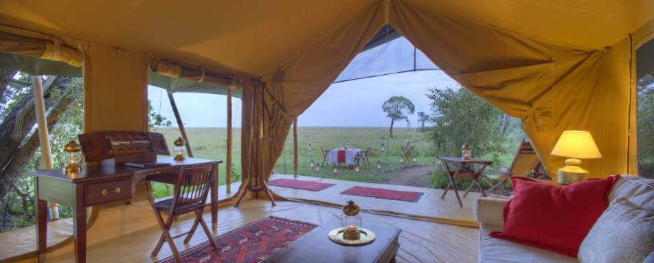 Tent interior - Elephant Pepper Camp